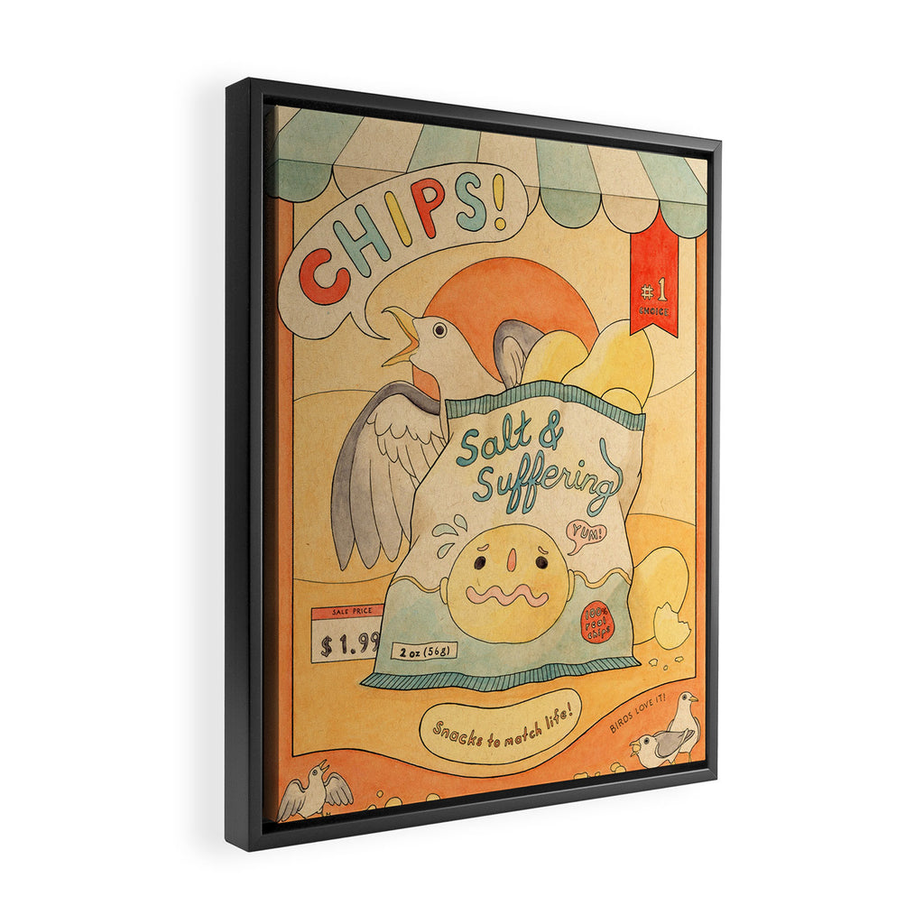 Chips Framed Canvas Print Gallery Image 2