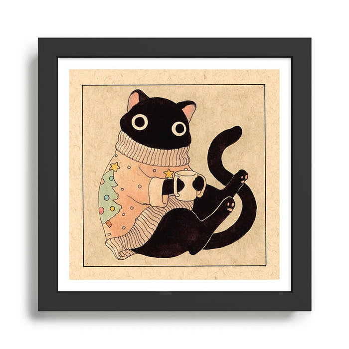 Christmas Cat 01 Framed Art Print Gallery Image 1