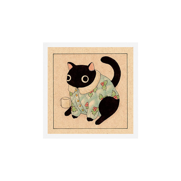 Christmas Cat 02 Art Print Gallery Image 1