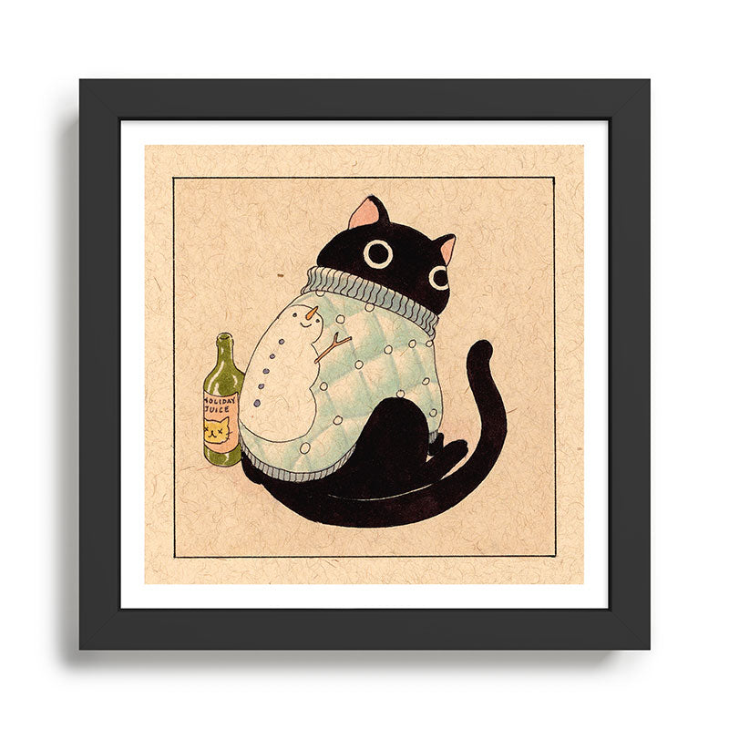 Christmas Cat 03 Framed Art Print Gallery Image 1