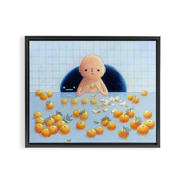 Clementines Framed Canvas Print Gallery Image 1