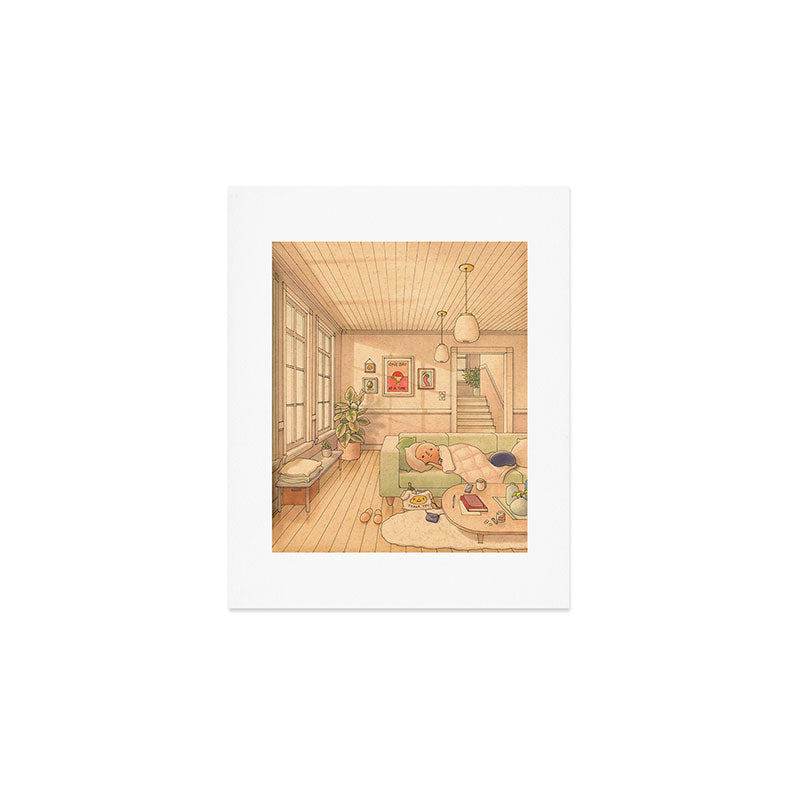 Couch Nap 2 Art Print Gallery Image 1