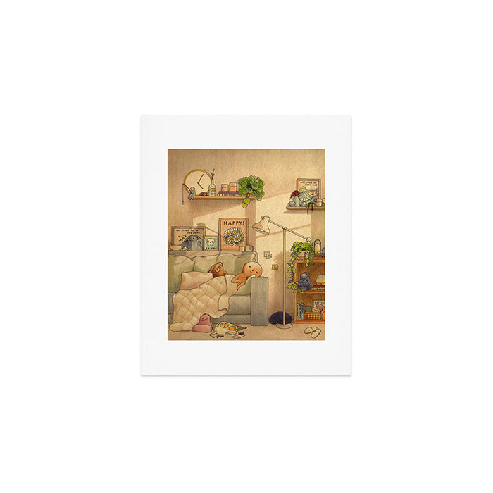 Couch Nap Art Print Gallery Image 1