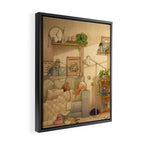 Couch Nap Framed Canvas Print Gallery Image 2
