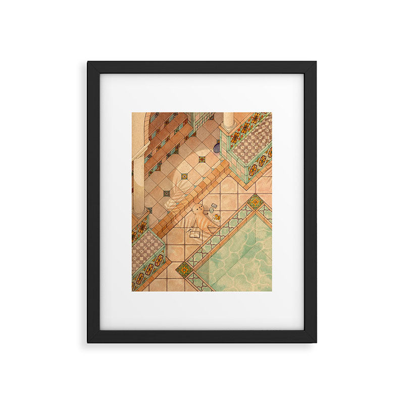 Courtyard Framed Art Print Gallery Image 4