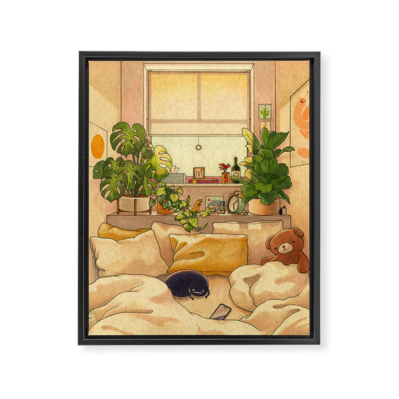 Cozy Space Framed Canvas Print Gallery Image 6