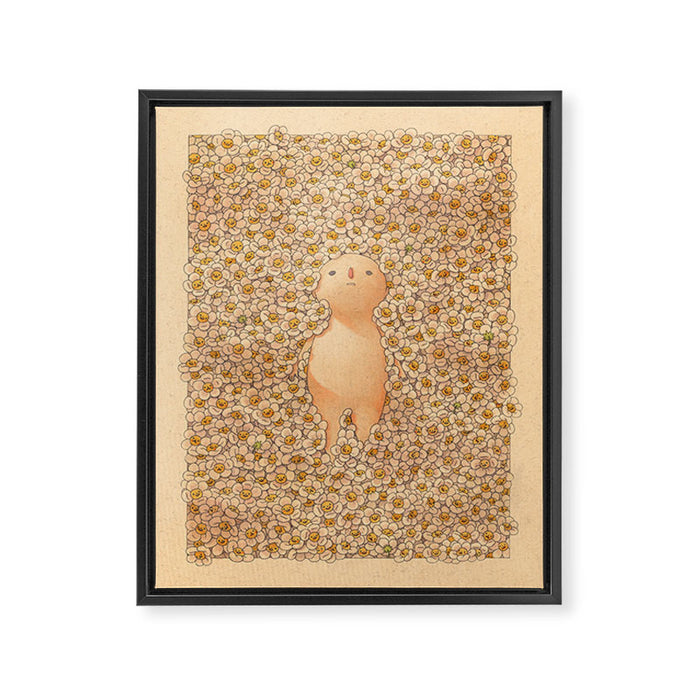 Daisy Field Framed Canvas Print Gallery Image 1