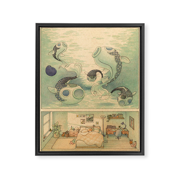 Deep Sea Dreams Framed Canvas Print Gallery Image 1