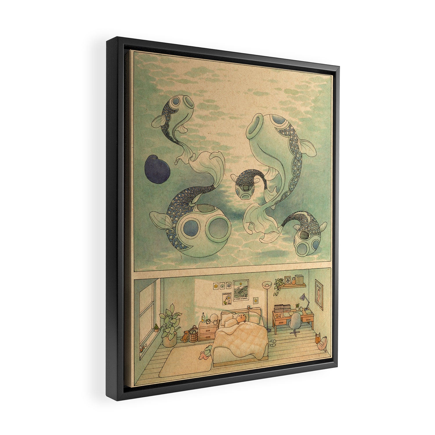 Deep Sea Dreams Framed Canvas Print Gallery Image 2