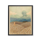 Diasy Fields Framed Canvas Print Gallery Image 6