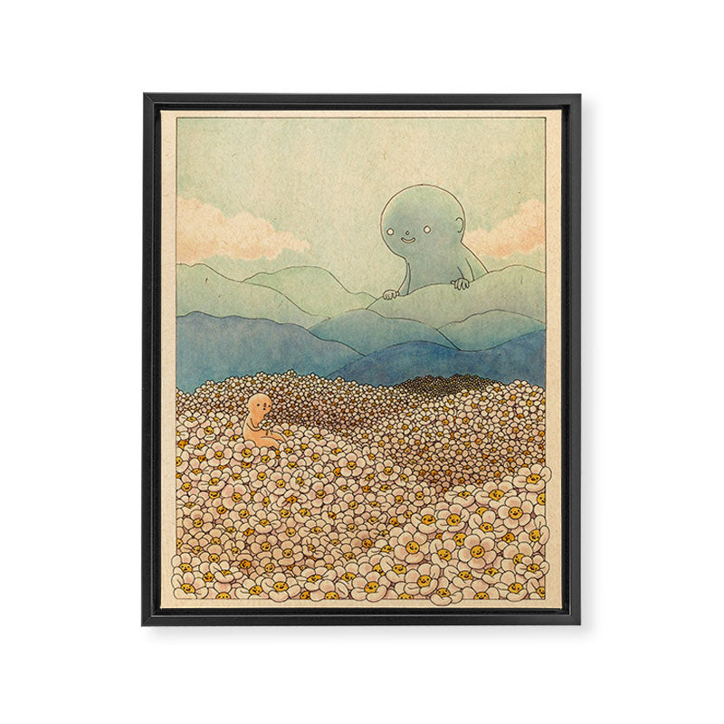 Diasy Fields Framed Canvas Print Gallery Image 6