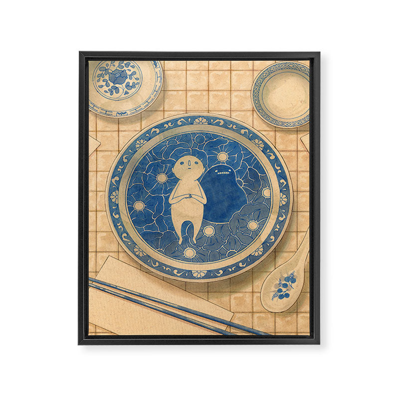 Dishes Framed Canvas Print Gallery Image 6