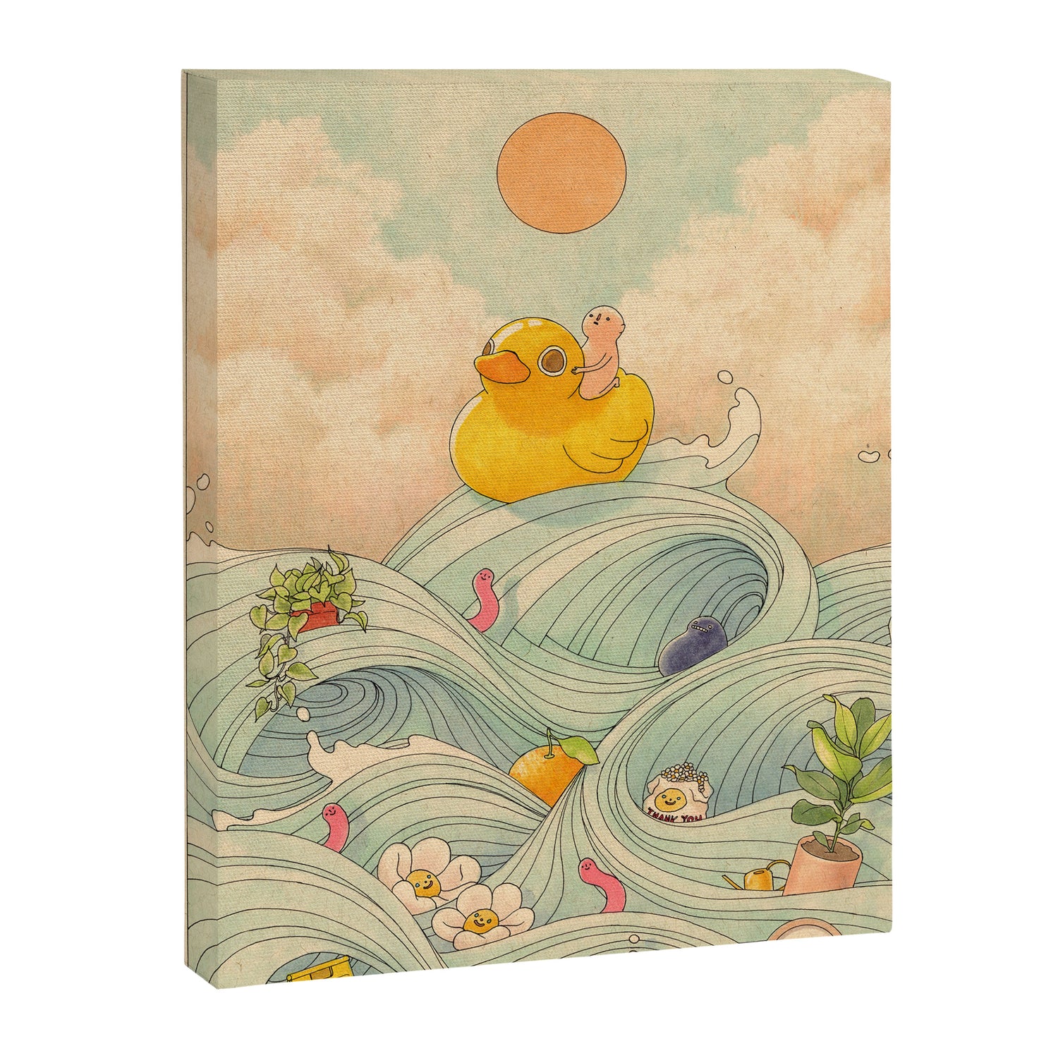 Duck at Sea Canvas Print Gallery Image 3