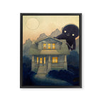 Dusk Framed Canvas Print Gallery Image 6