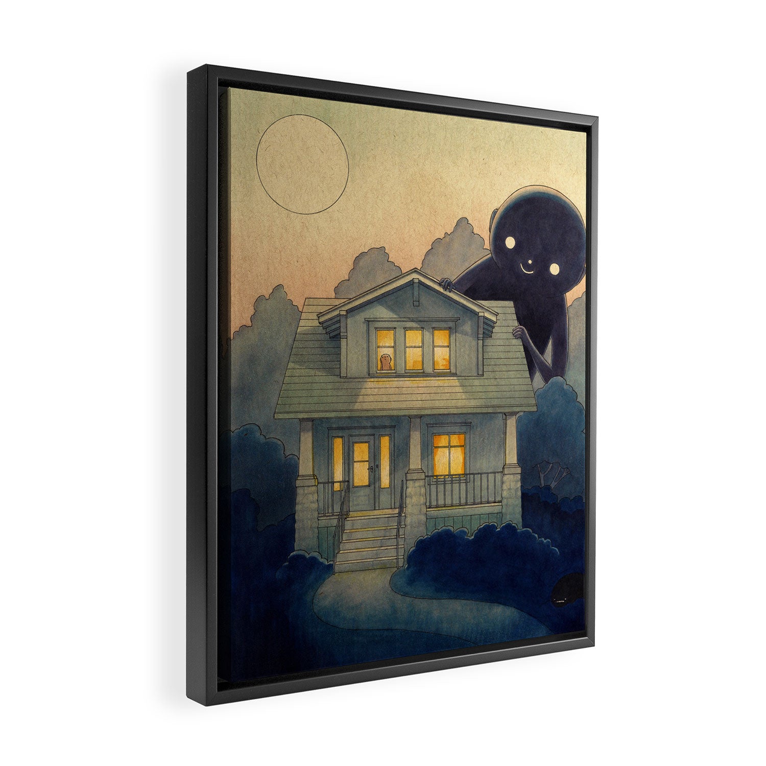 Dusk Framed Canvas Print Gallery Image 2