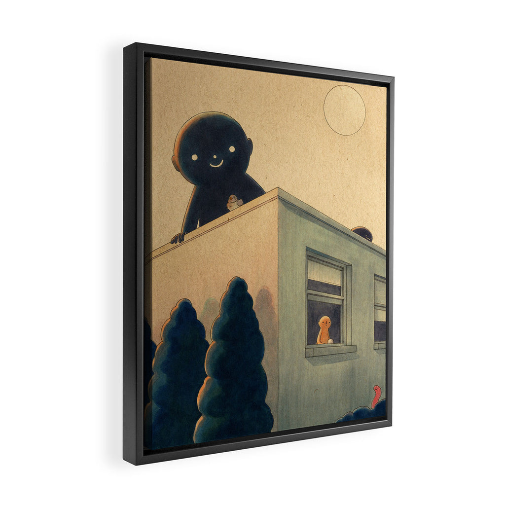 Dusk Framed Canvas Print Gallery Image 2