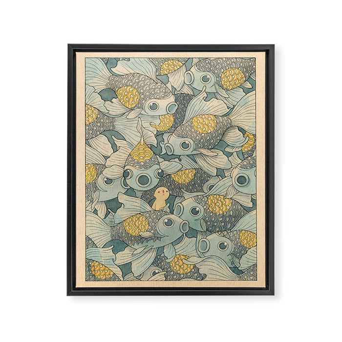Fish Tank Framed Canvas Print Gallery Image 1