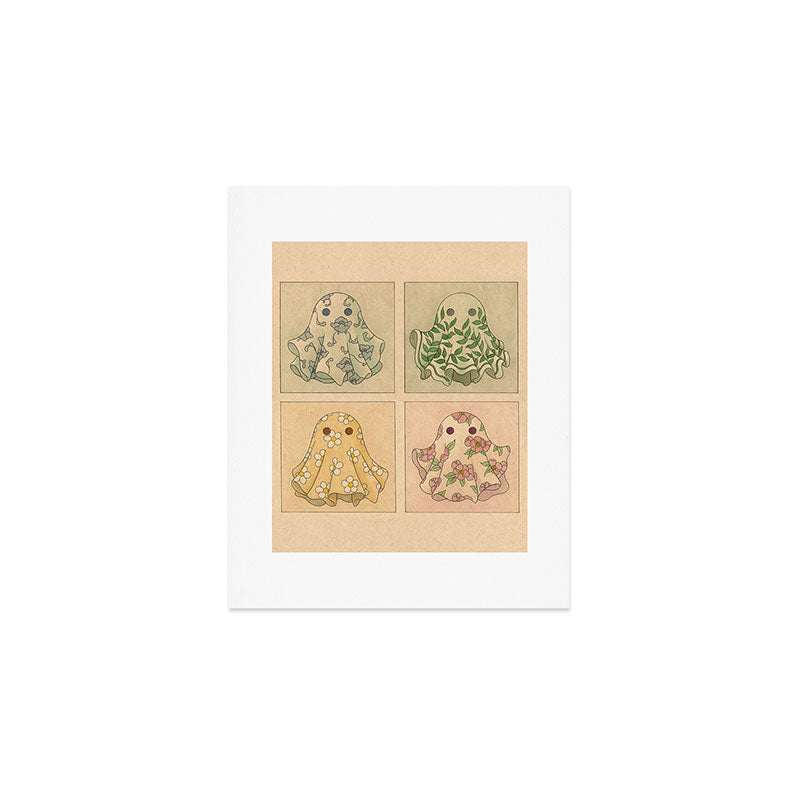 Floral Ghosties Art Print Gallery Image 1
