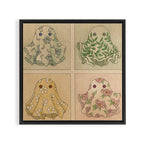 Floral Ghosties Framed Canvas Print Gallery Image 3