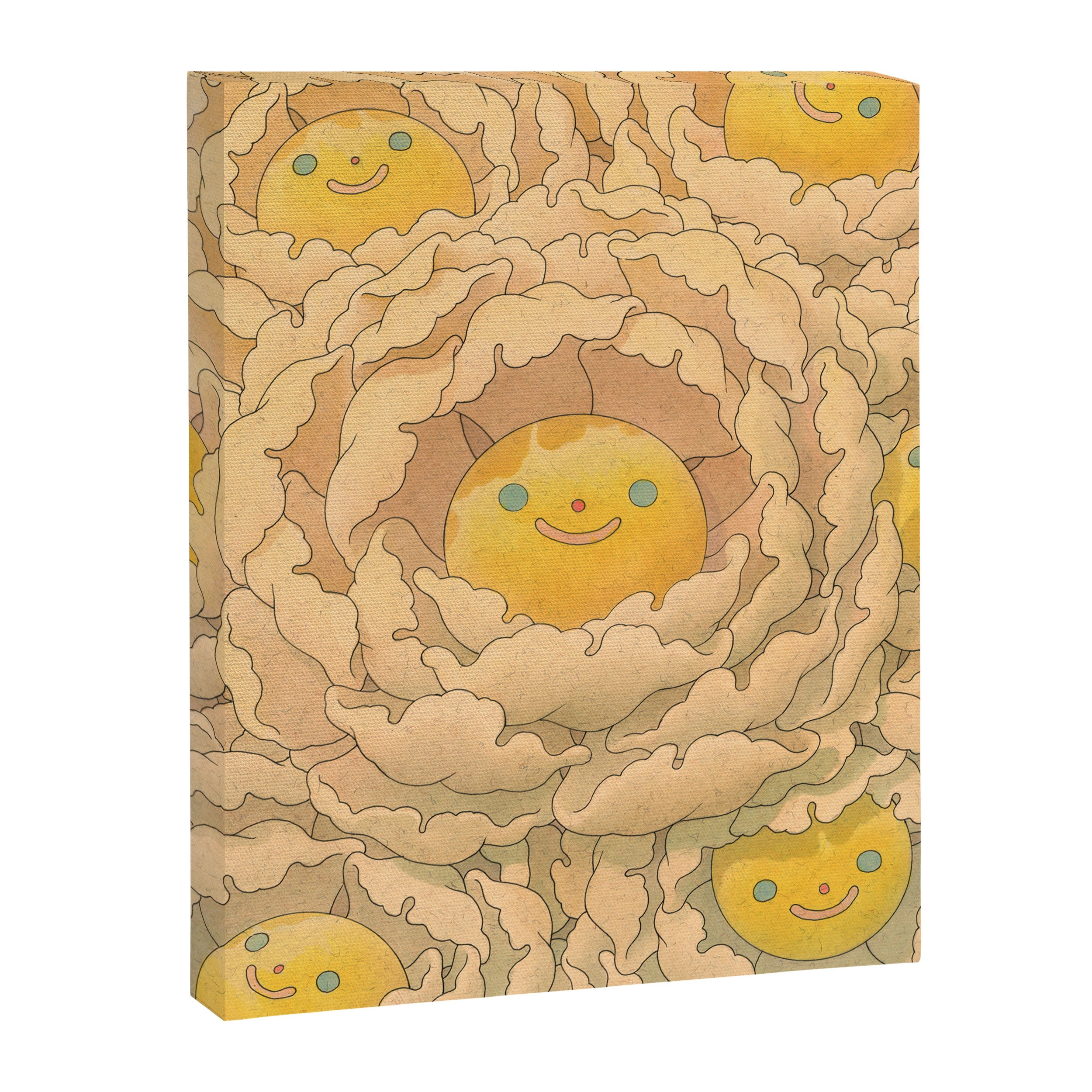 Floral White Canvas Print Gallery Image 6