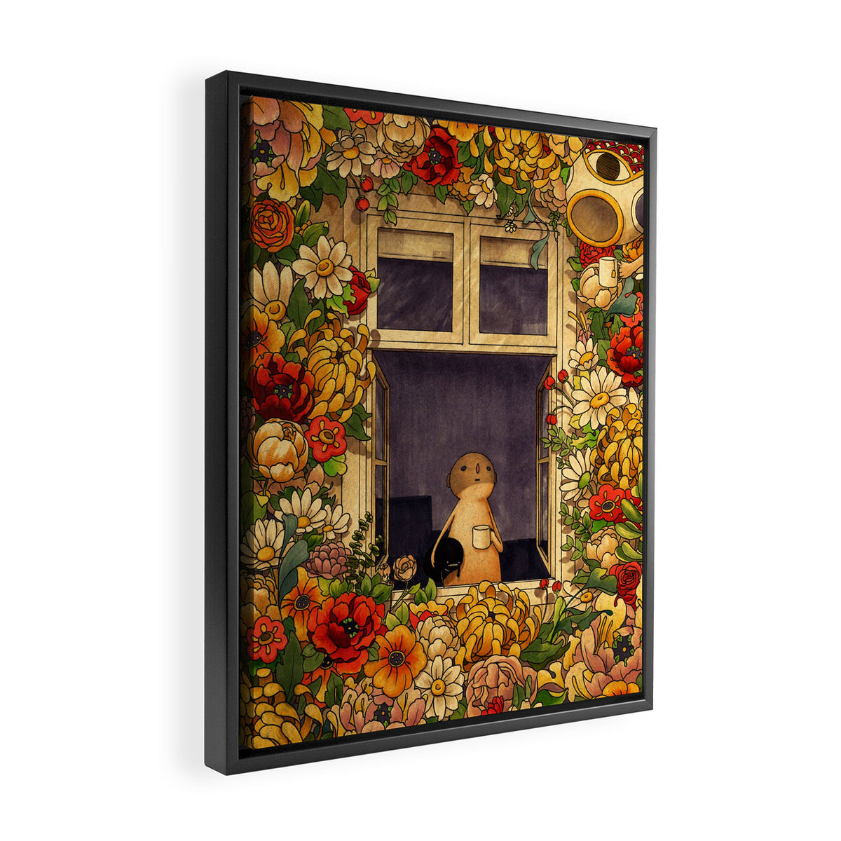 Flower Garden Framed Canvas Print Gallery Image 2