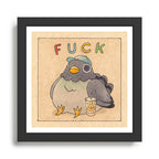 'Fuck' Pigeon 01 Framed Art Print Gallery Image 1