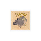 'Fuck' Pigeon 02 Art Print Gallery Image 1