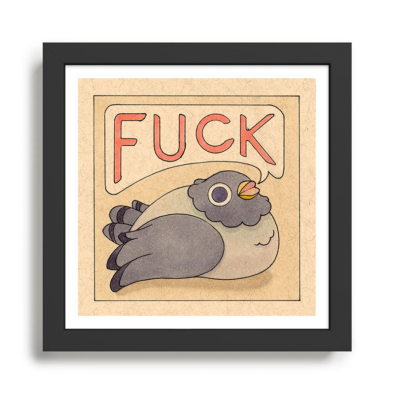 'Fuck' Pigeon 03 Framed Art Print Gallery Image 1