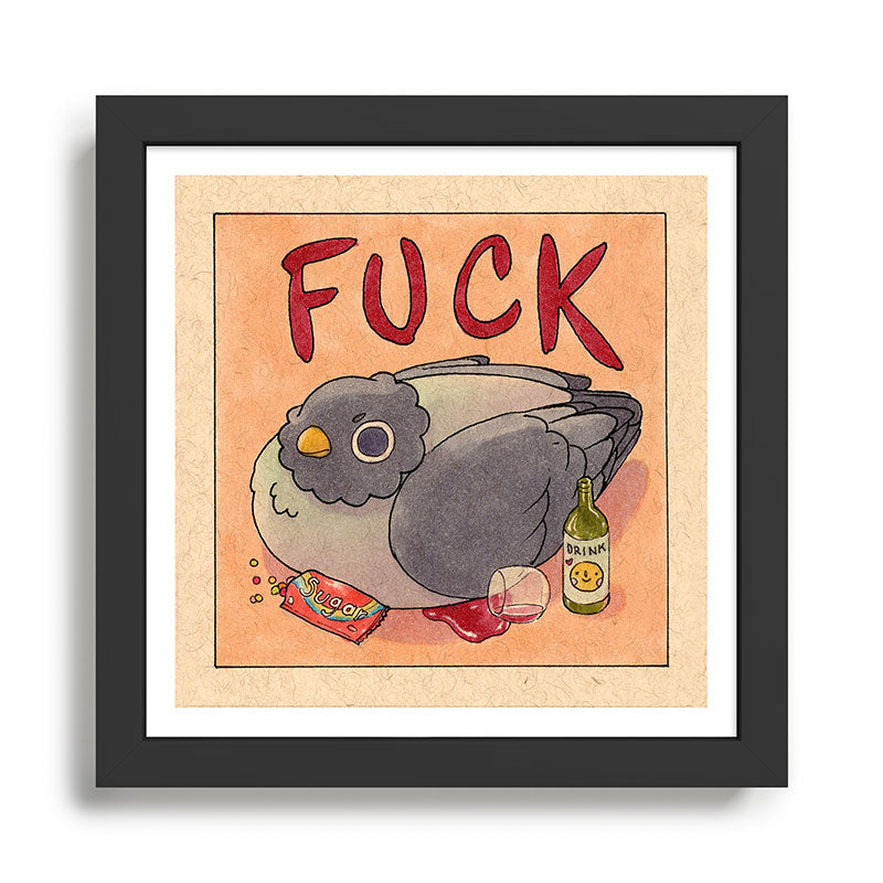 'Fuck' Pigeon 05 Framed Art Print Gallery Image 1
