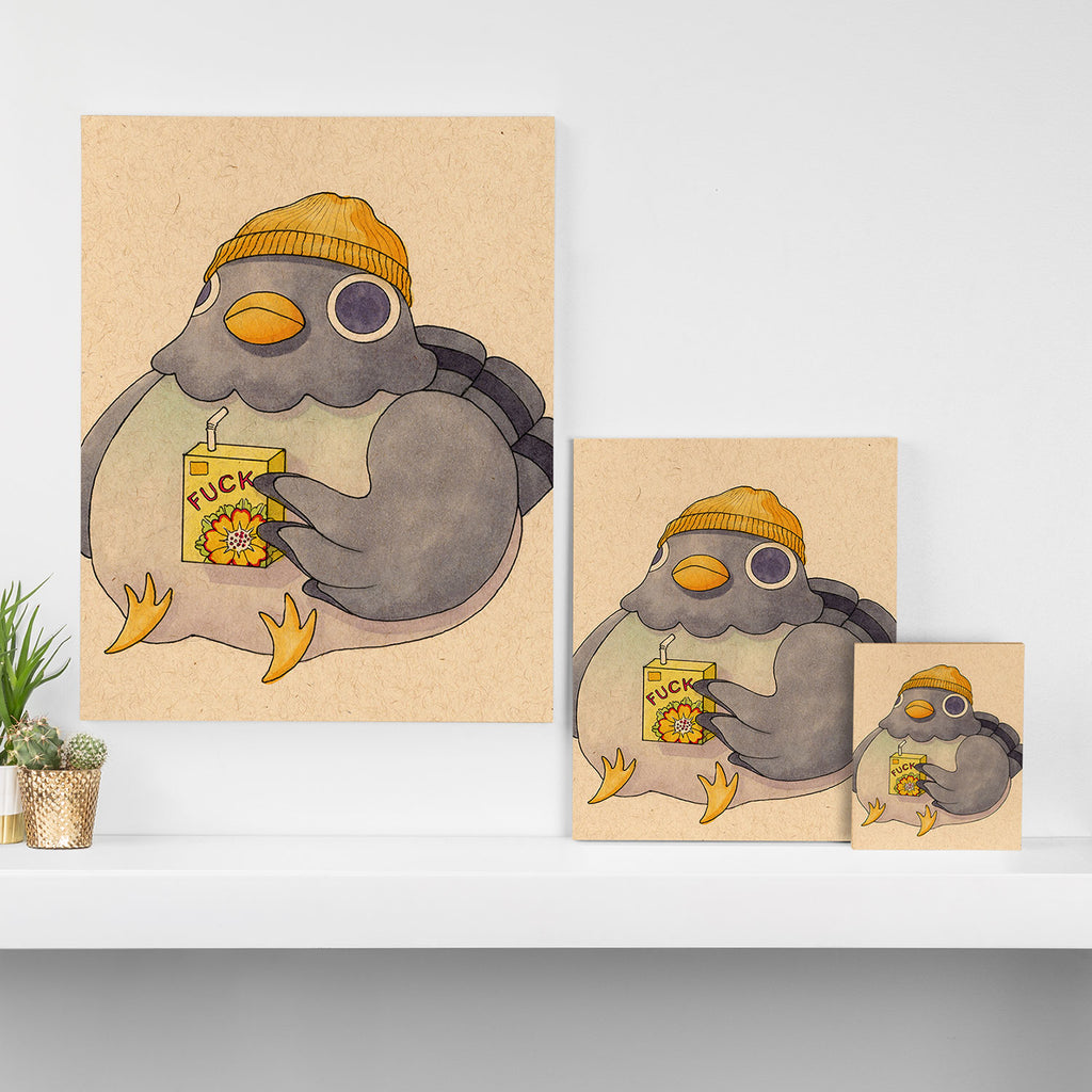 'Fuck' Pigeon 07 Canvas Print Gallery Image 3
