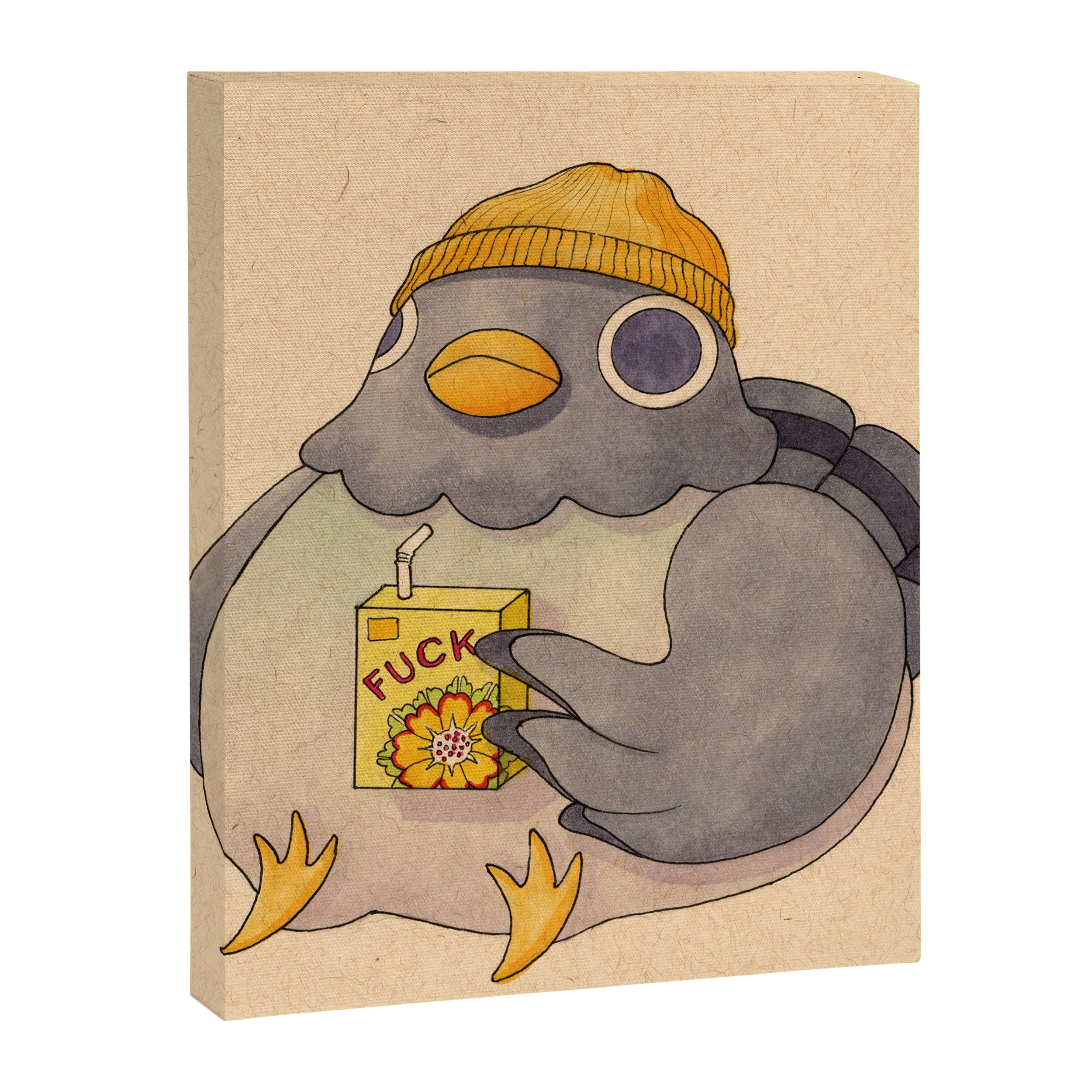 'Fuck' Pigeon 07 Canvas Print Gallery Image 3