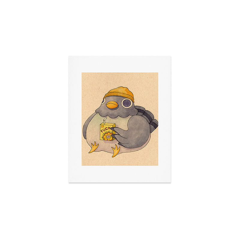 'Fuck' Pigeon 07 Art Print Gallery Image 1