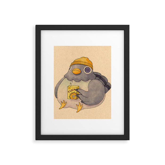 'Fuck' Pigeon 07 Framed Art Print Gallery Image 1