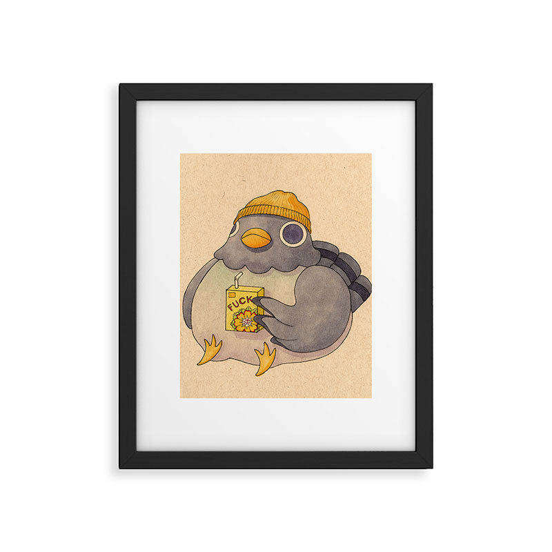'Fuck' Pigeon 07 Framed Art Print Gallery Image 4