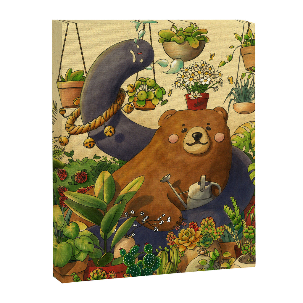 Garden Bear Canvas Print Gallery Image 6