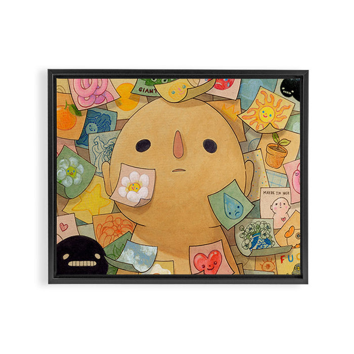 Giant Robot Post-it Show 2023 Framed Canvas Print Gallery Image 1