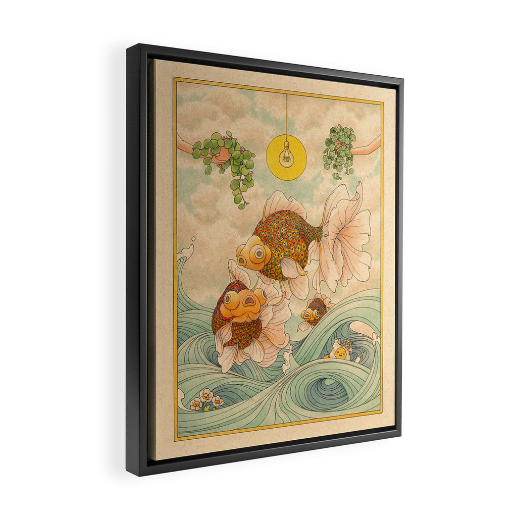 Goldfish Framed Canvas Print Gallery Image 2