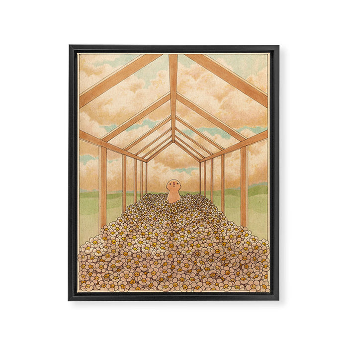 Greenhouse Framed Canvas Print Gallery Image 1