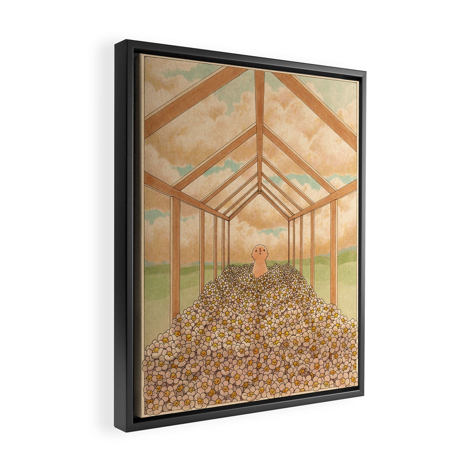 Greenhouse Framed Canvas Print Gallery Image 2