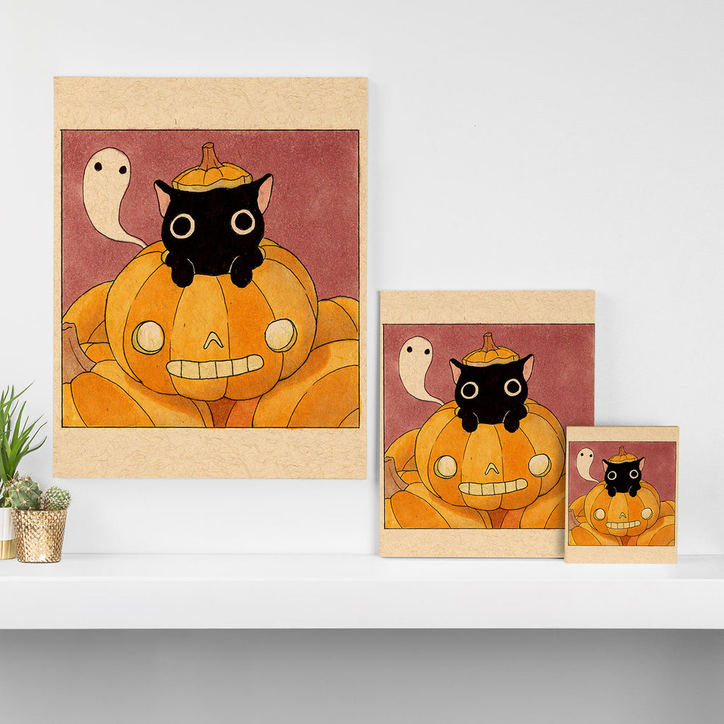 Halloween Cat 01 Canvas Print Gallery Image 3