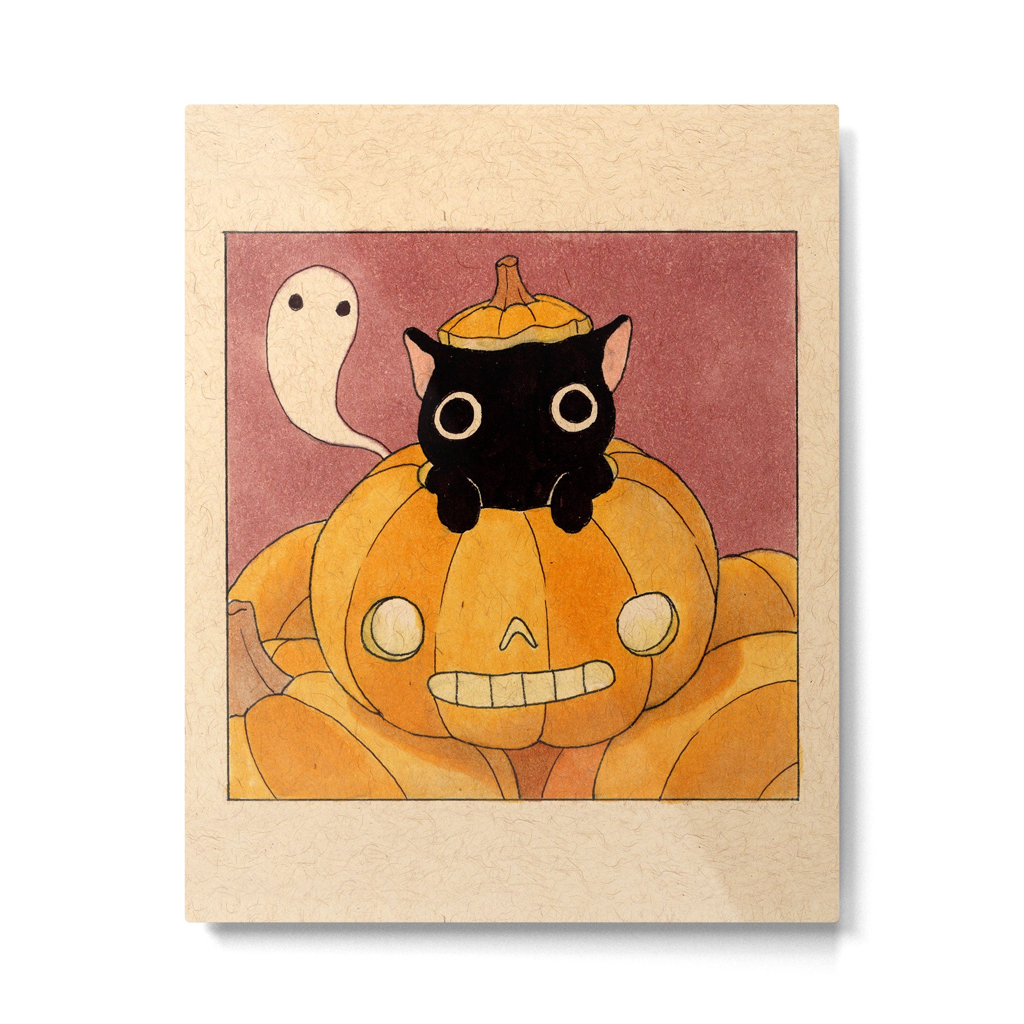 Halloween Cat 01 Metal Print Gallery Image 6