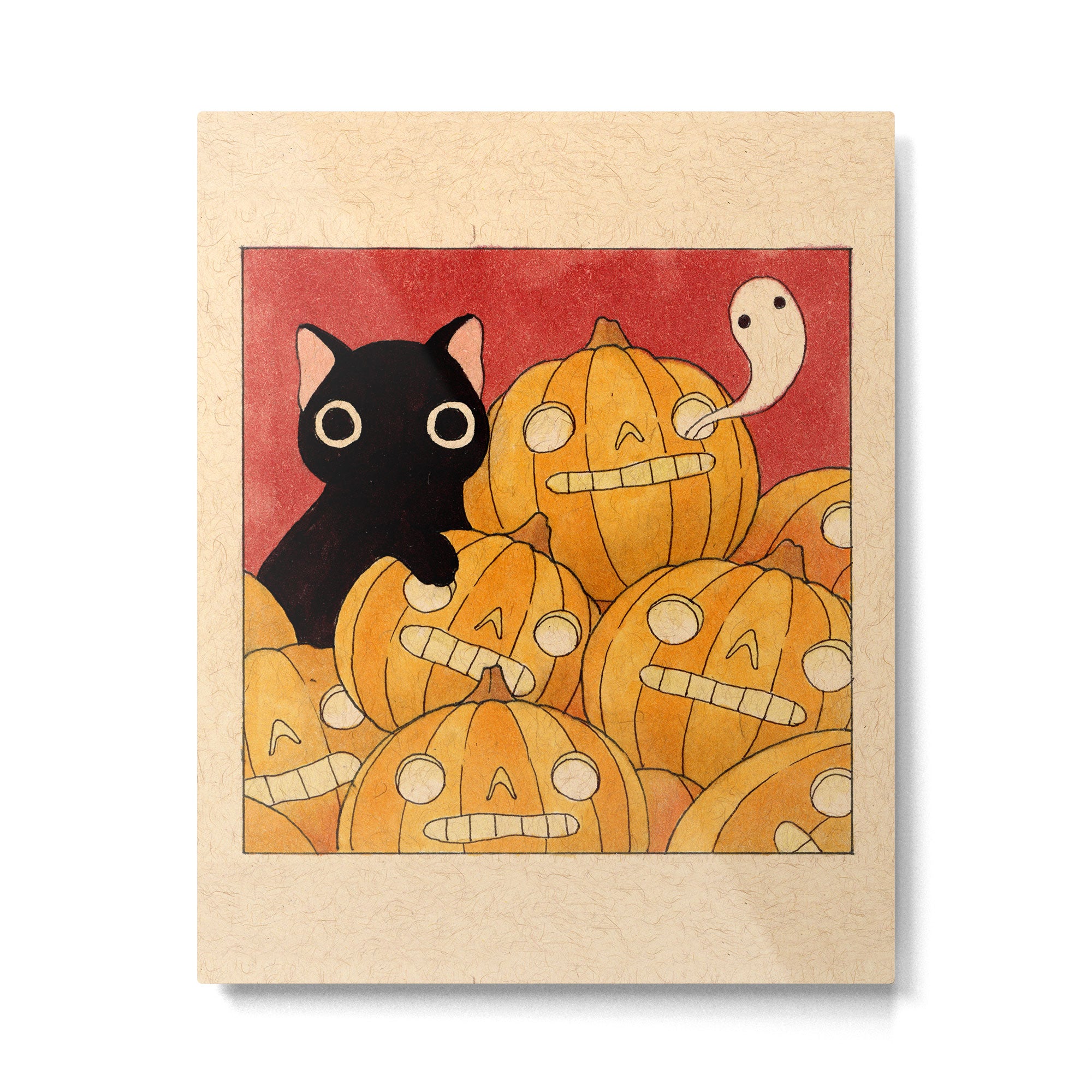 Halloween Cat 02 Metal Print Gallery Image 6