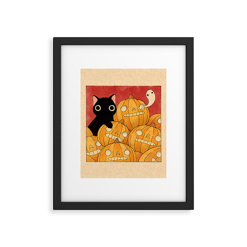 Halloween Cat 02 Framed Art Print Gallery Image 4