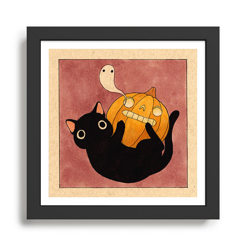 Halloween Cat 03 Framed Art Print Gallery Image 1