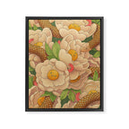 Happy Floral Framed Canvas Print Gallery Image 6
