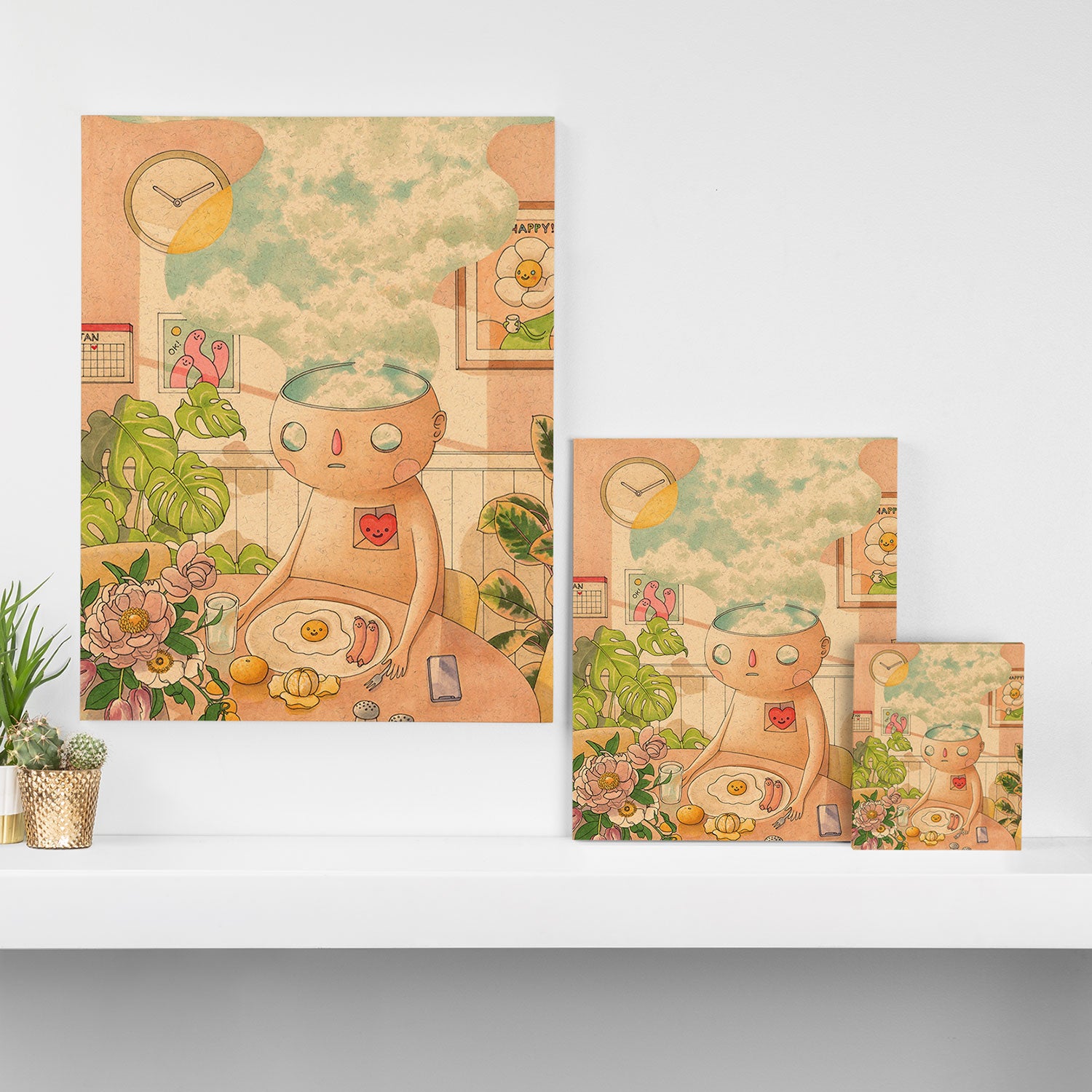 Happy Canvas Print Gallery Image 3