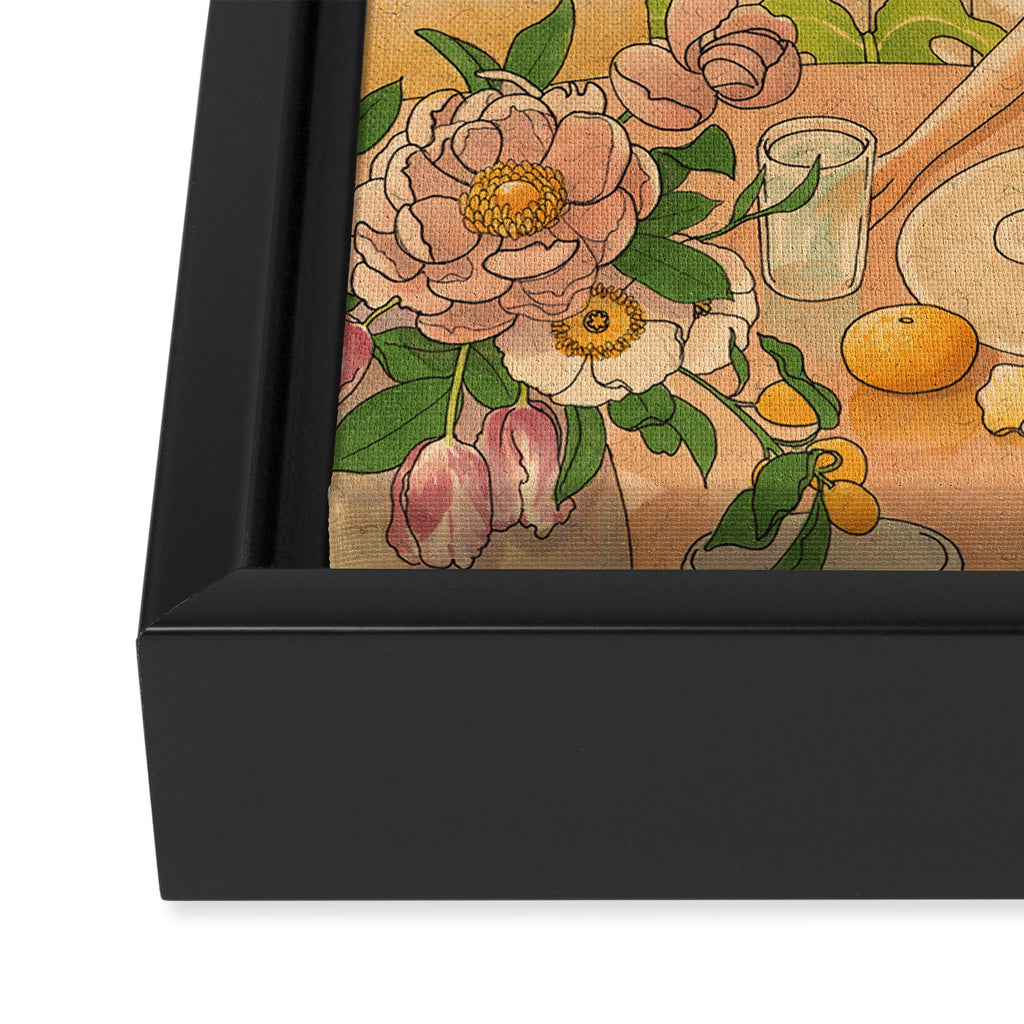 Happy Framed Canvas Print Gallery Image 3