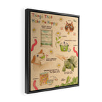Happy Framed Canvas Print Gallery Image 2