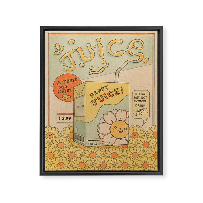 Happy Juice Framed Canvas Print Gallery Image 1