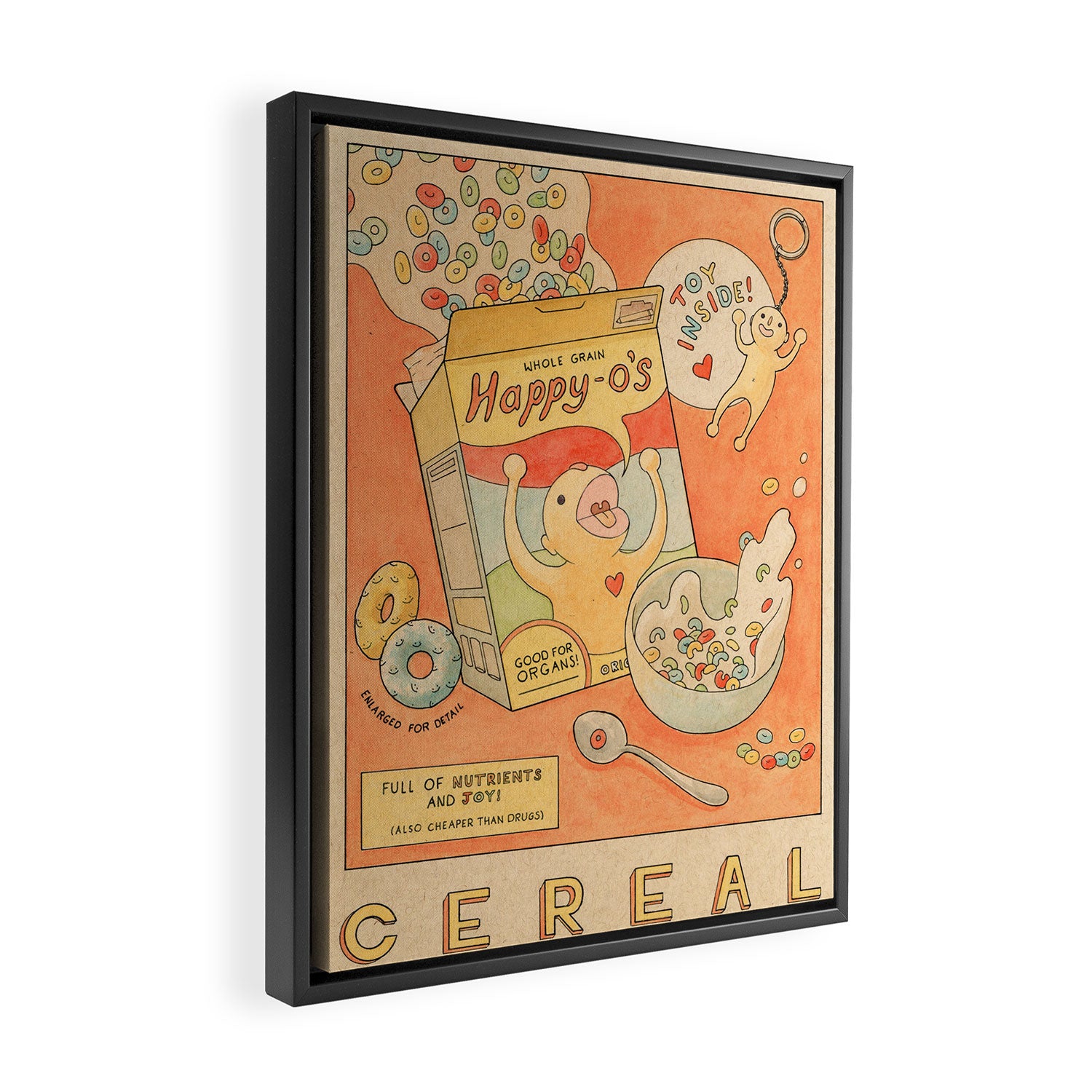 Happy-O's Framed Canvas Print Gallery Image 2